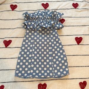 DO+BE Sky Blue Dress with White Dots